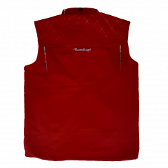 Softshellová červená vesta vel. XL